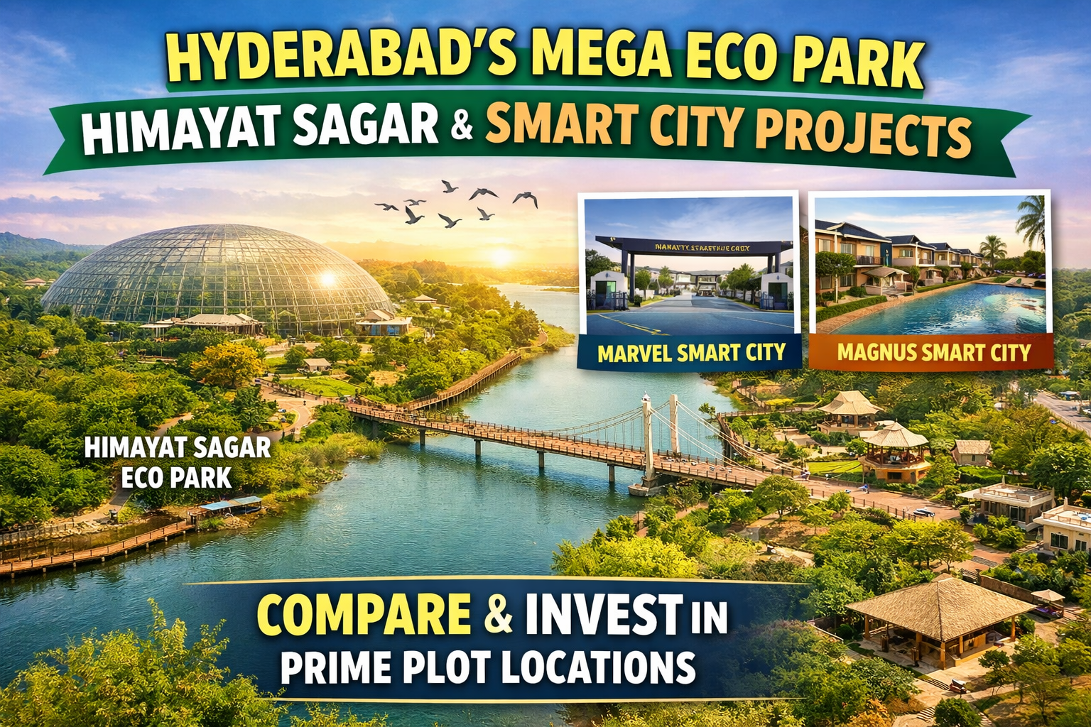 Himayat Sagar Eco Park Hyderabad near Marvel and Magnus Smart City plots