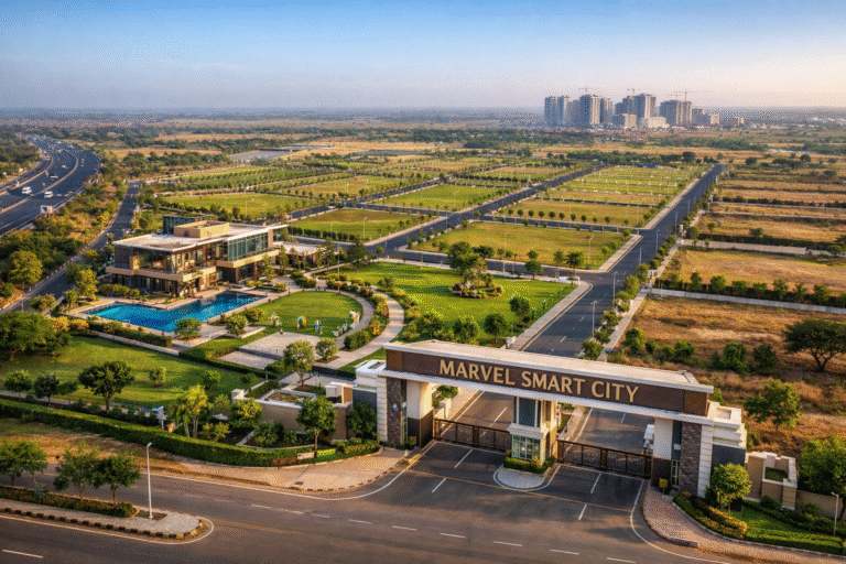 Open plots near Srisailam Highway and Kadthal at Marvel Smart City near Future City Hyderabad